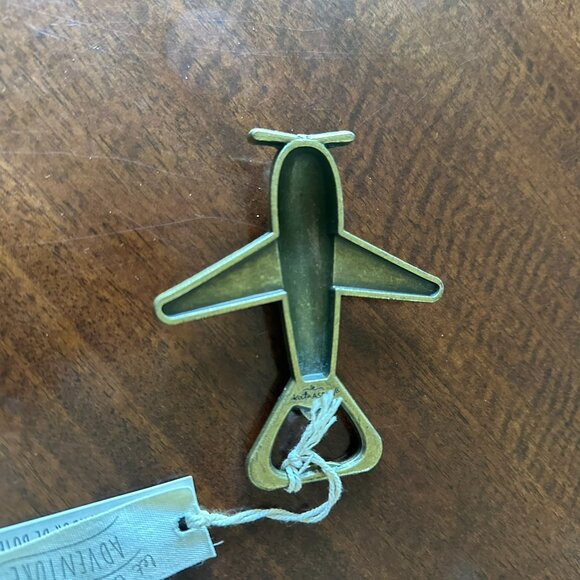 NEW Kate Aspen Let The Adventure Begin Airplane Bottle Opener Wedding Favor - Picture 2 of 4